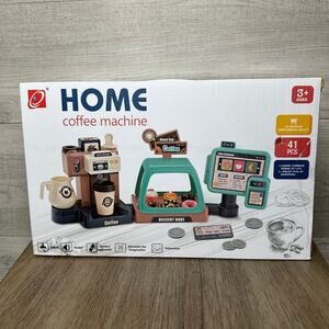 Pretend Play Coffee Maker Toy Role Play Coffee Shop Party Playset